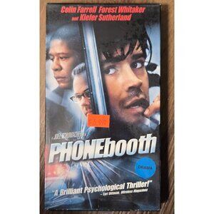 Phone Booth (VHS, 2003) Colin Ferrell, Forest Whitaker, Kiefer Sutherland